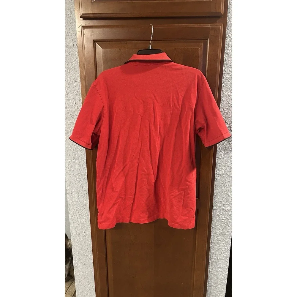 Polo Ralph Lauren Golf Shirt Men's Large Red Short Sleeve Big Pony Preppy Casual
